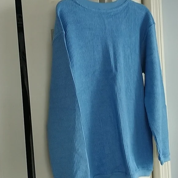 Pennant Blue MADISON Pullover Ribbed Sweatshirt M - Picture 2 of 9